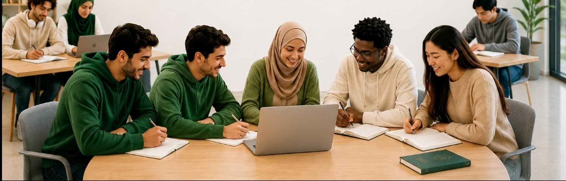 Studierende des Nour-Al-Huda-Instituts im Unterricht